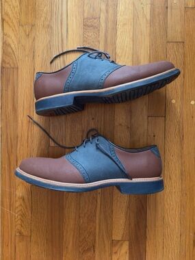 Cole Haan Saddle Oxford Great Jones II Blue Brown’s